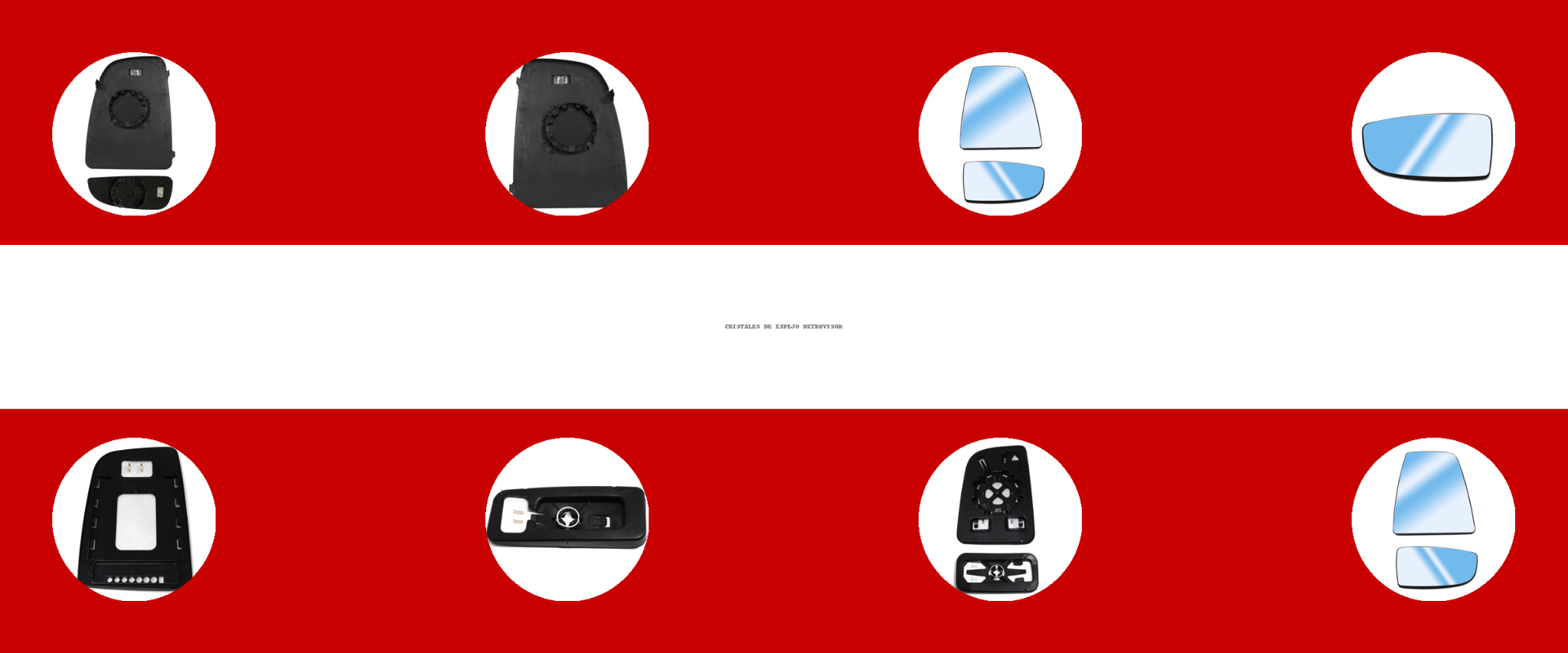 Cristales de espejo retrovisor